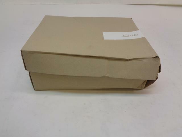 NEW CLARKS VERONA TRISH BROWN LEATHER 2 INCH HEELED BOOTS US 6.5 M SR