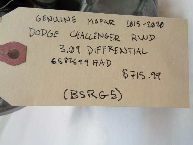 GENUINE MOPAR 2016 DODGE CHALLENGER RWD 3.09 LSD DIFFERENTIAL 658269917AD BSRG5