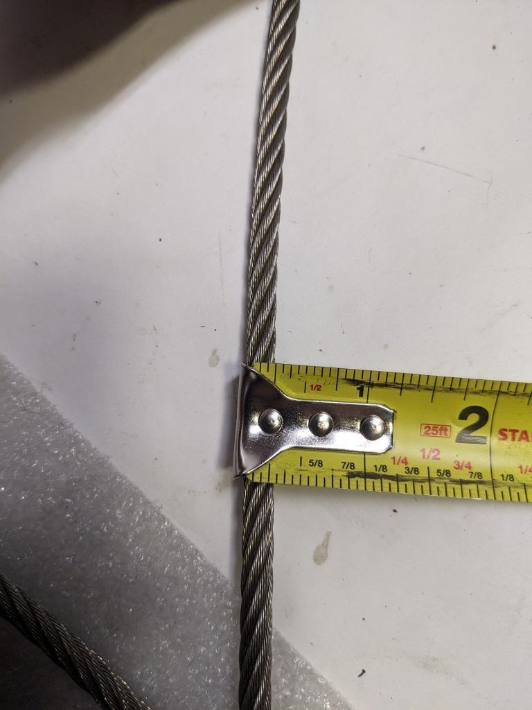 UNBRANDED 400 FT WIRE ROPE 1/4" DIAMETER STAINLESS STEEL GALVANIZED NEW R3