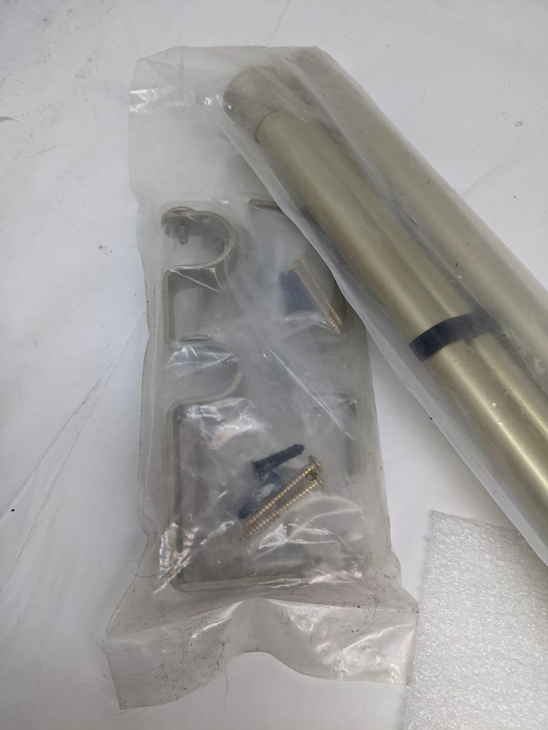 ROD DESYNE DP100-483D 1' DOUBLE ROD 48-84 INCH GOLD CURTAIN ROD W/O CAP NEW KSLR