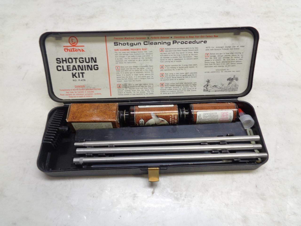 USED GENUINE VINTAGE OUTERS RIFLE AND SHOTGUN CLEANING KIT P-478 SR
