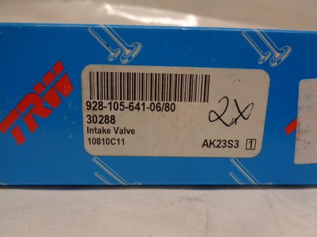 NEW SK TRW INTAKE VALVES for PORSCHE 30288 928 105 641 06/80 R20