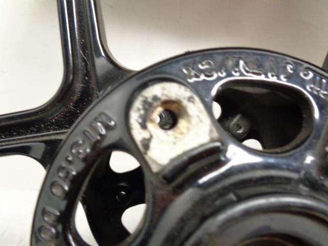 USED ENKEI KAWASAKI SPORTBIKE BLACK 3 TWIN SPOKE WHEEL 17x3.5 BORE 25.8mm WR