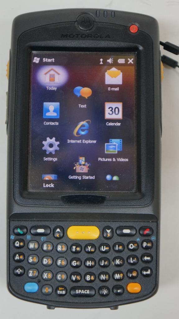 USED MOTOROLA MC75A0-PY0SWQQAUS WIRELESS LASER BARCODE SCANNER MC75A0R28