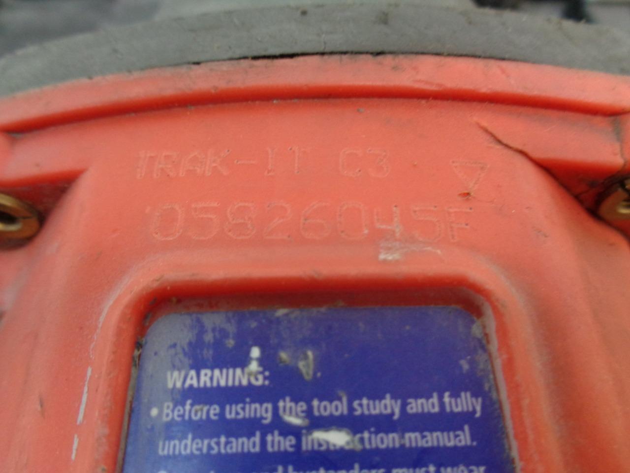 USED RED POWERS TRAK IT GAS NAILER C3 55011  MISSING CHARGING CORD  BSR35