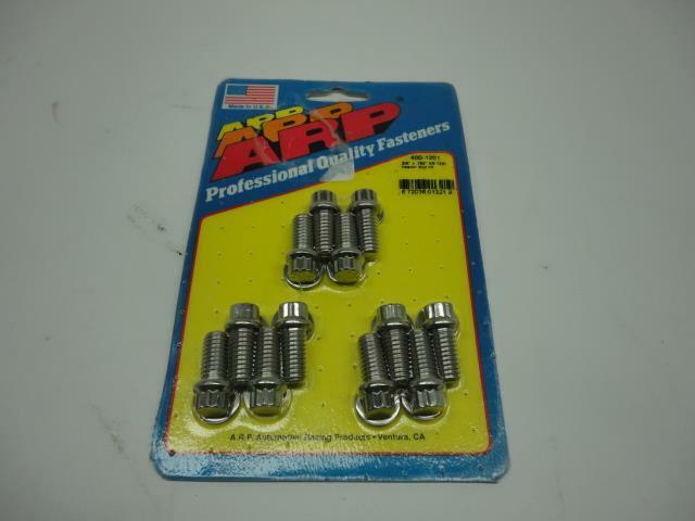 1 NEW PACK OF 12 ARP STAINLESS STEEL HEADER BOLTS 400-1201 R10TC
