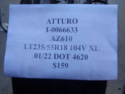 1 New Tire ATTURO AZ610 LT 235 55 18 104V XL I-0064521 SU7