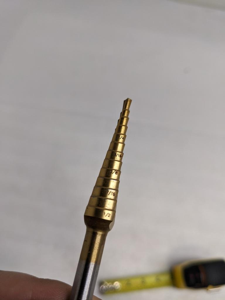 BOSCH 2610918959 TITANIUM STEP DRILL BIT 1/8"-1/2" DIA. 3" OAL NEW R22T5