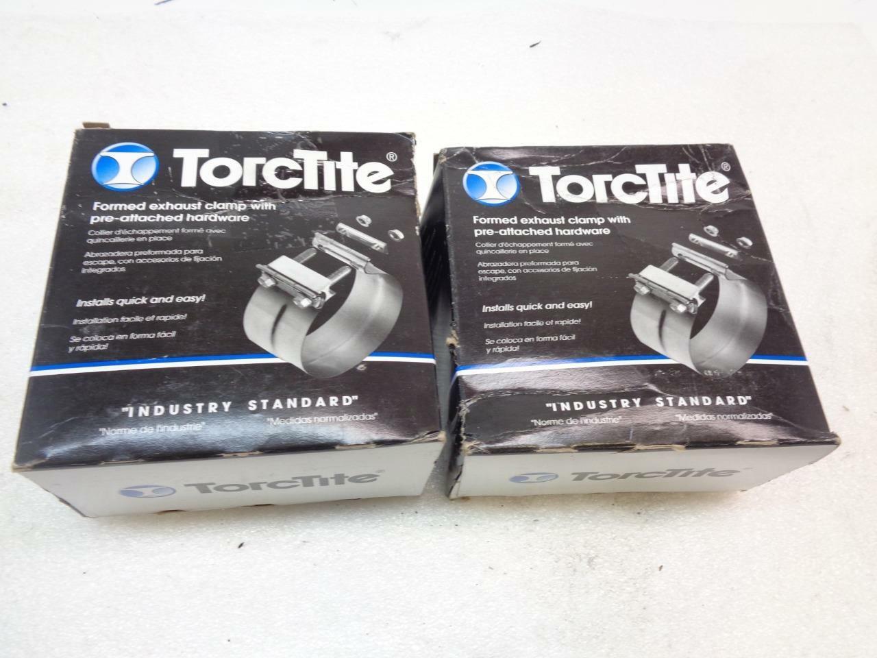 2 PACK NELSON INDUSTRIES TORCTITE 4'' EXHAUST CLAMPS WITH HARDWARE 90366A-10 R10
