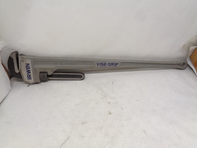 USED IRWIN VISE GRIP CAST ALUMINUM 48" PIPE WRENCH H1