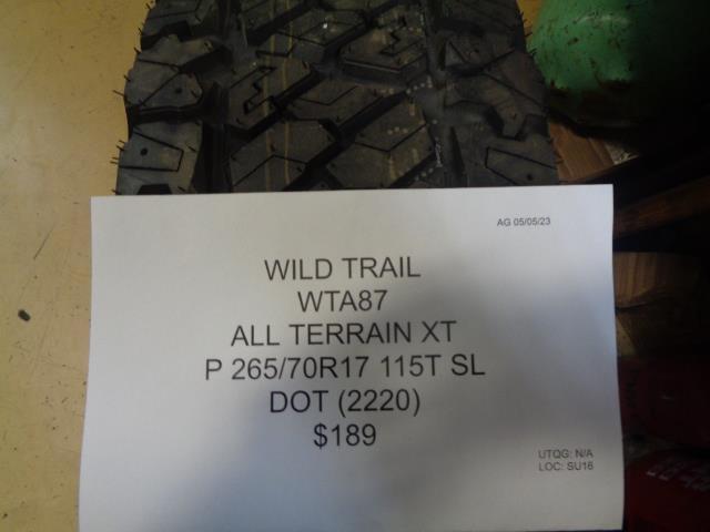 1 WILD TRAIL ALL TERRAIN XT P 265 70 17 115T SL TIRE BQ2 SU16