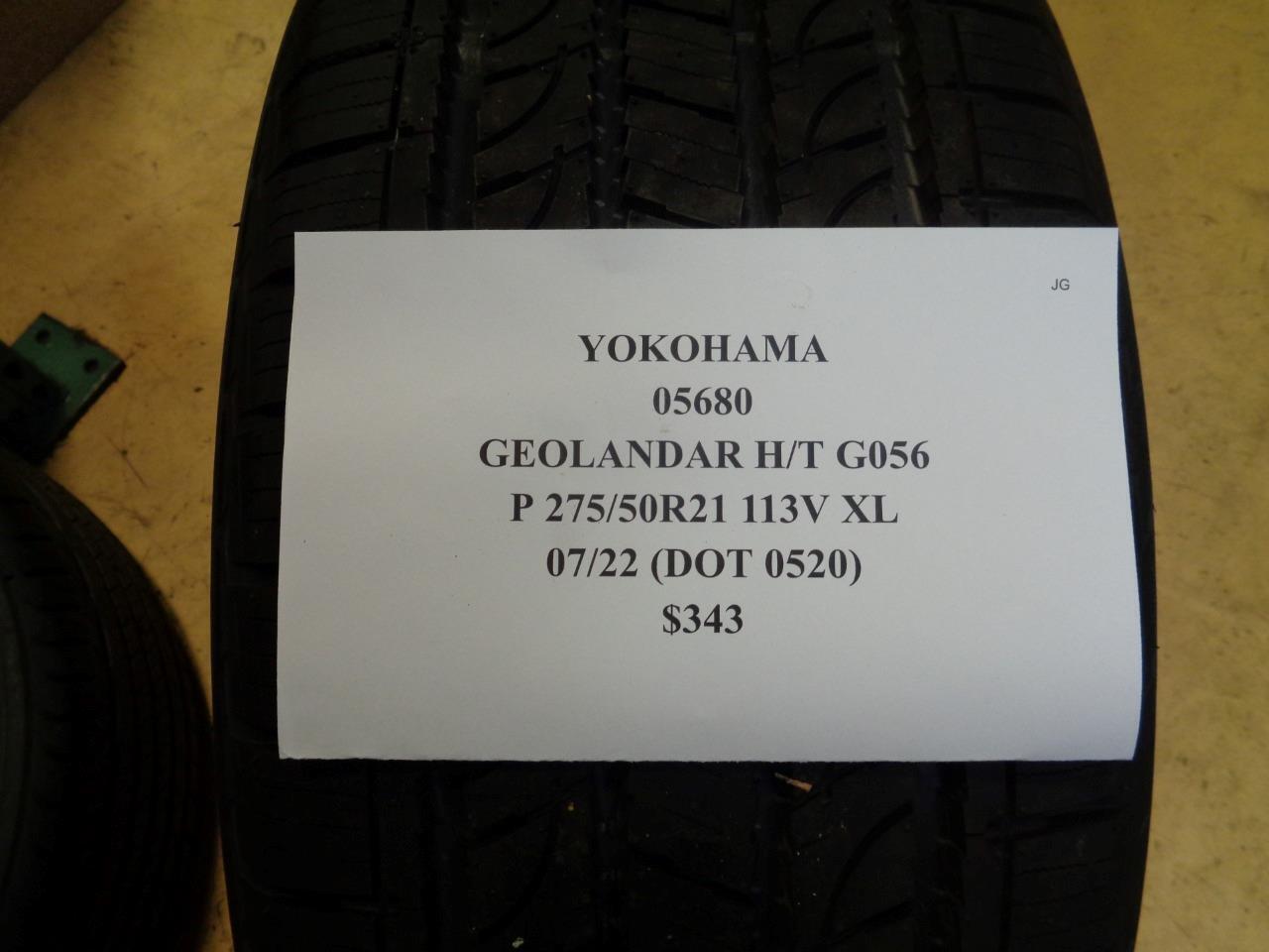 1 NEW TIRE YOKOHAMA GEOLANDAR HT G056 275 50 21 113V XL 05680