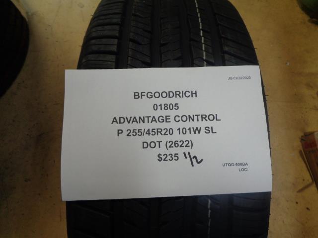 2 BFGOODRICH ADVANTAGE CONTROL P 255 45 20 101W SL 01805 BQ1