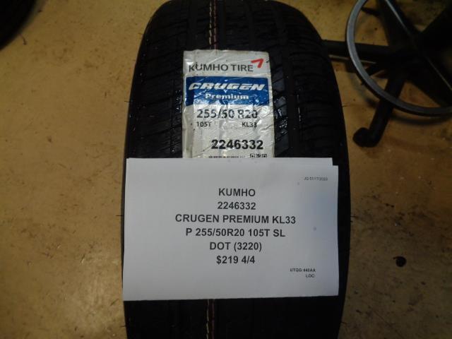KUMHO CRUGEN PREMIUM KL33 P 255 50 20 105T SL ALL SEASON TIRES 2246332 CQ1