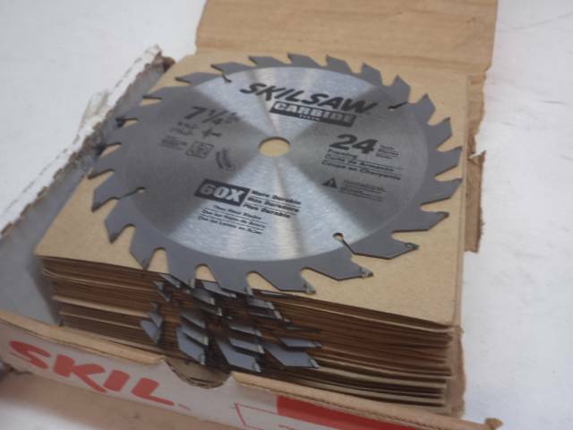 SKIL 7-1/4" 24 Tooth Carbide Tipped Saw Blades 25 PACK 75724B25 SP1T2