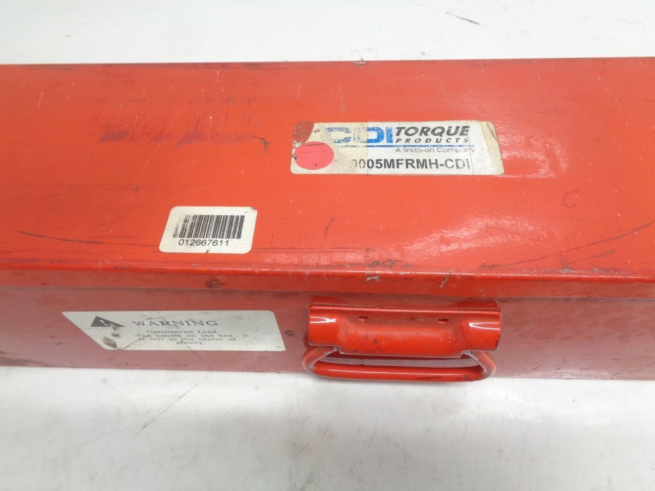 USED CDI PRODUCTS 10005MFRMH ADJUSTABLE MICROMETER TORQUE WRENCH 1" DRIVE SR