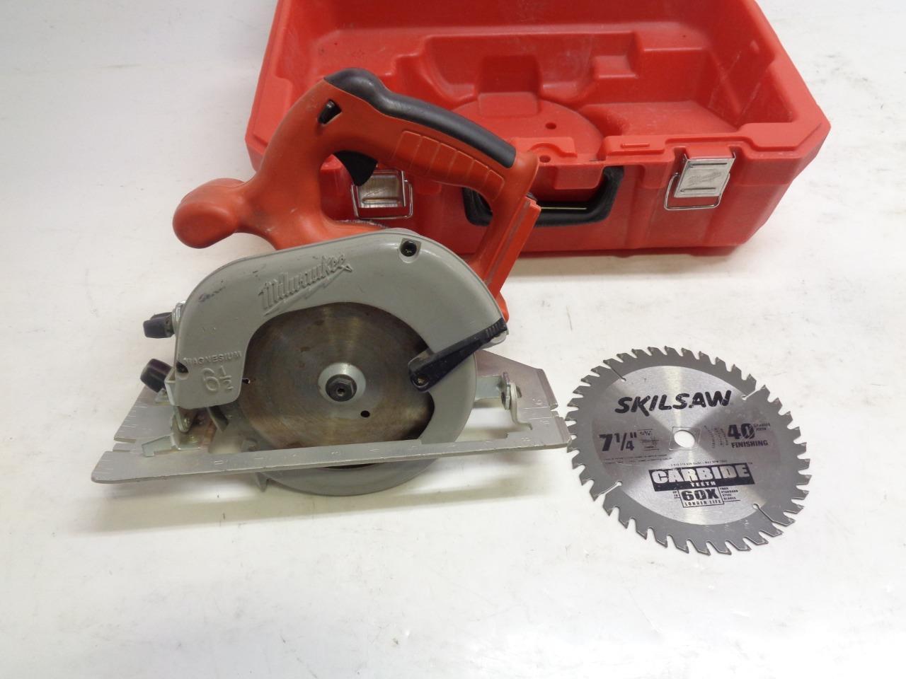 USED MILWAUKEE CIRCULAR SAW 6-1/2" 15 AMP W/ EXTRA 7-14" BLADE 6395-21 SR