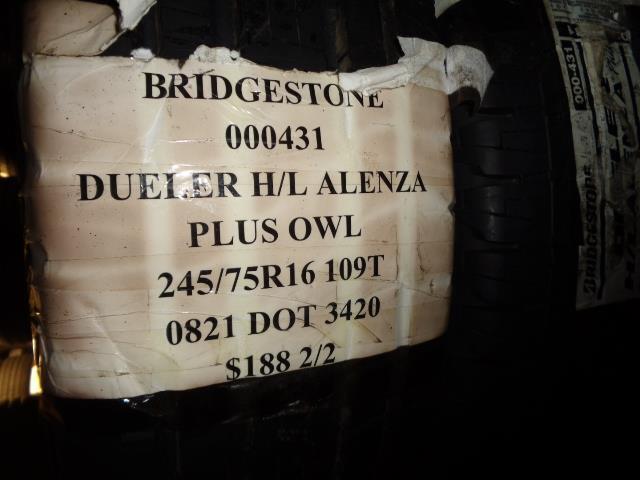 2 BRIDGESTONE DUELER H/L ALENZA P 245 75 16 109TSL ALL SEASON TIRES 000431 BQ2
