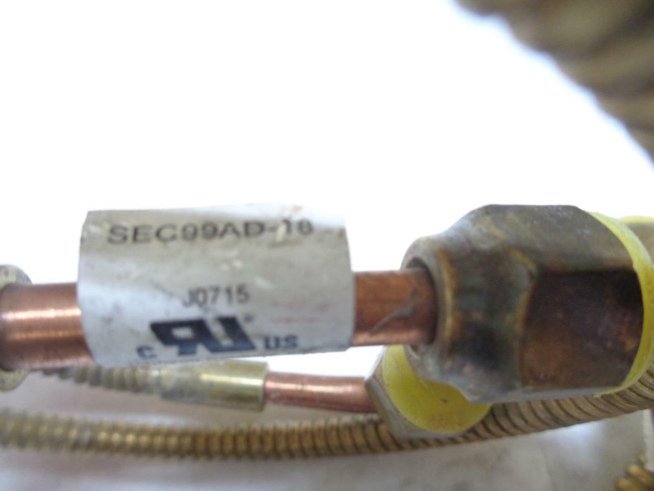 1 PAIR NEW JOHNSON CONTROLS ARMORED CAPILLARIES 0.062" IDx18" L SEC99AD-18 R10TD