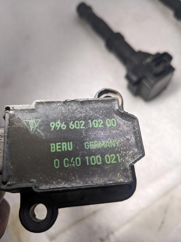 PORSCHE 911/986 BOXSTER IGNITION COIL 6 SET 99660210200 USED 996B.G.L.