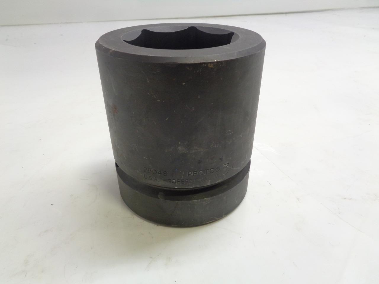 1 NEW STANLEY PROTO 2-1/2" DRIVE IMPACT SOCKET 3" SIX POINT 25048 R22
