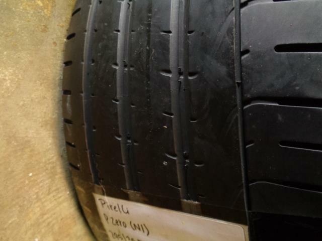 1 USED OS PIRELLI P ZERO (N1) 295 35 21 107Y 3/32" TREAD TIRE Q1