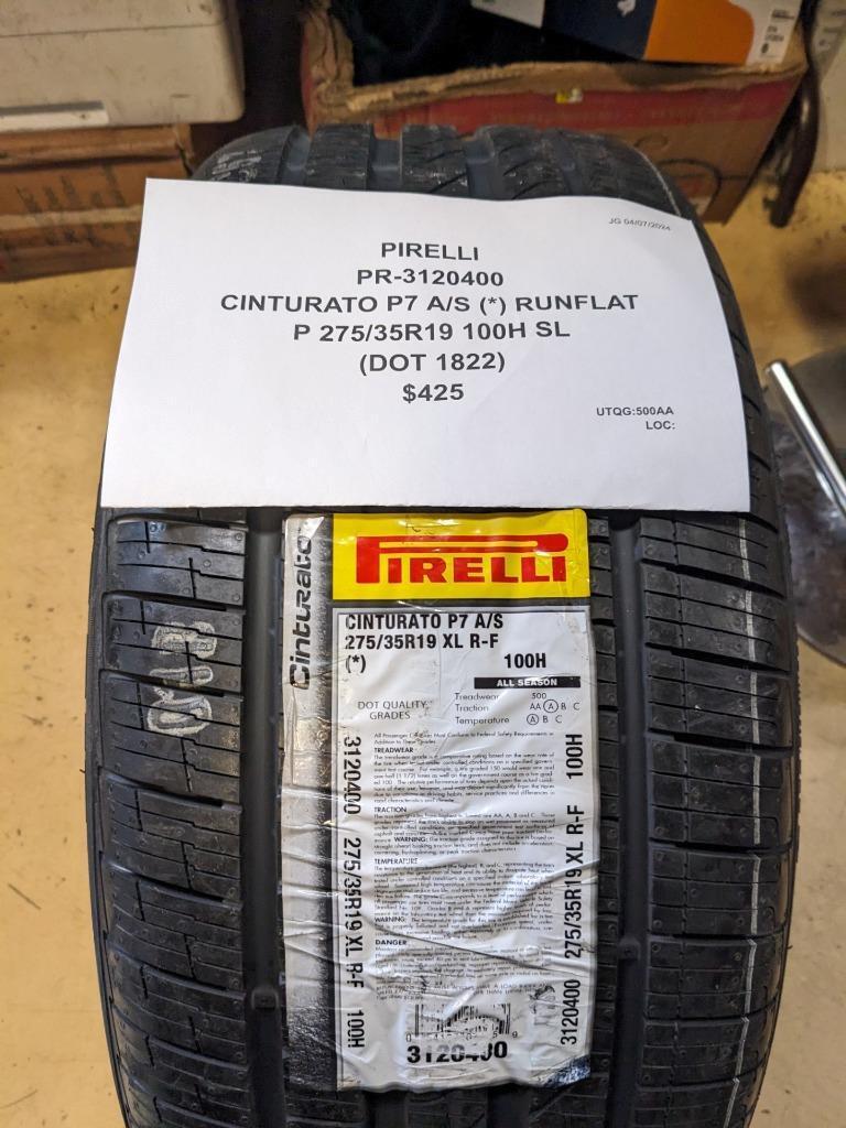 PIRELLI CINTURATO P7 A/S (*) RUNFLAT P 275 35 19 100H SL TIRE 3120400 CQ3