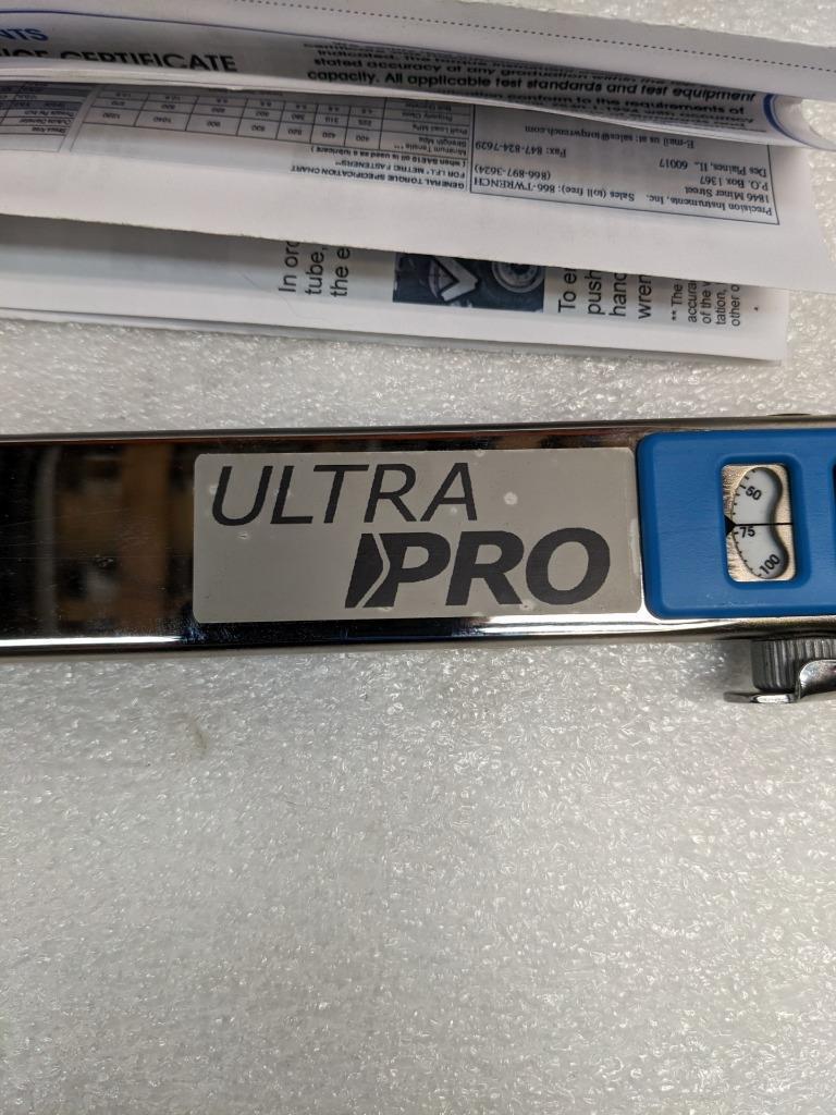 ULTRAPRO 17080 SPLITBEAM TORQUE WRENCH C3FR250F 1/2" DRIVE 50-250 FT-LBS NEW R27