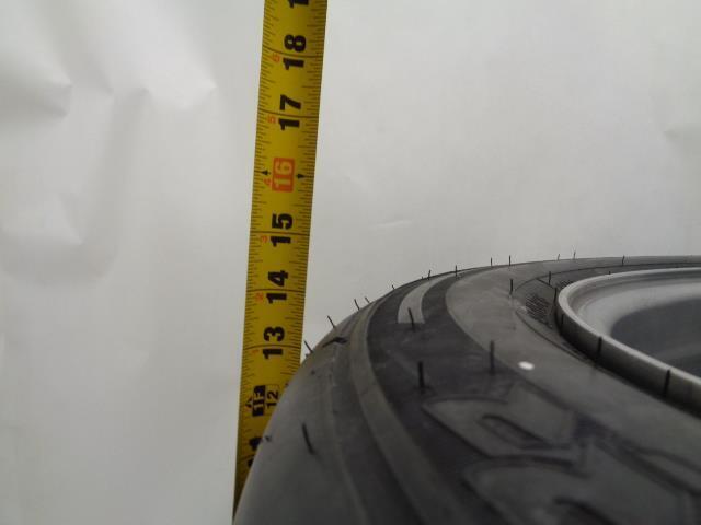 USED CUSTOM POLISHED 18X12 5X4.75 ET 50.50 DRAG BEADLOCK WHEEL W/TOYO TIRE B2