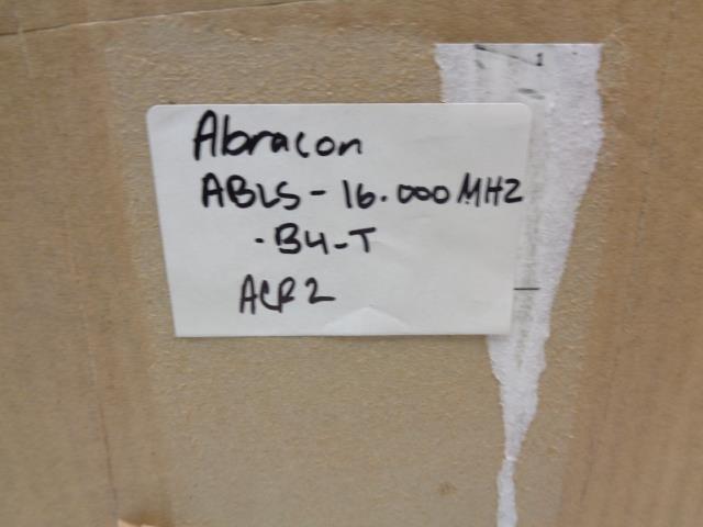NEW ABRACON CRYSTAL 16.0000MHZ 18PF SMD 1000PC. ABLS-16.000MHZ-B4-T R4