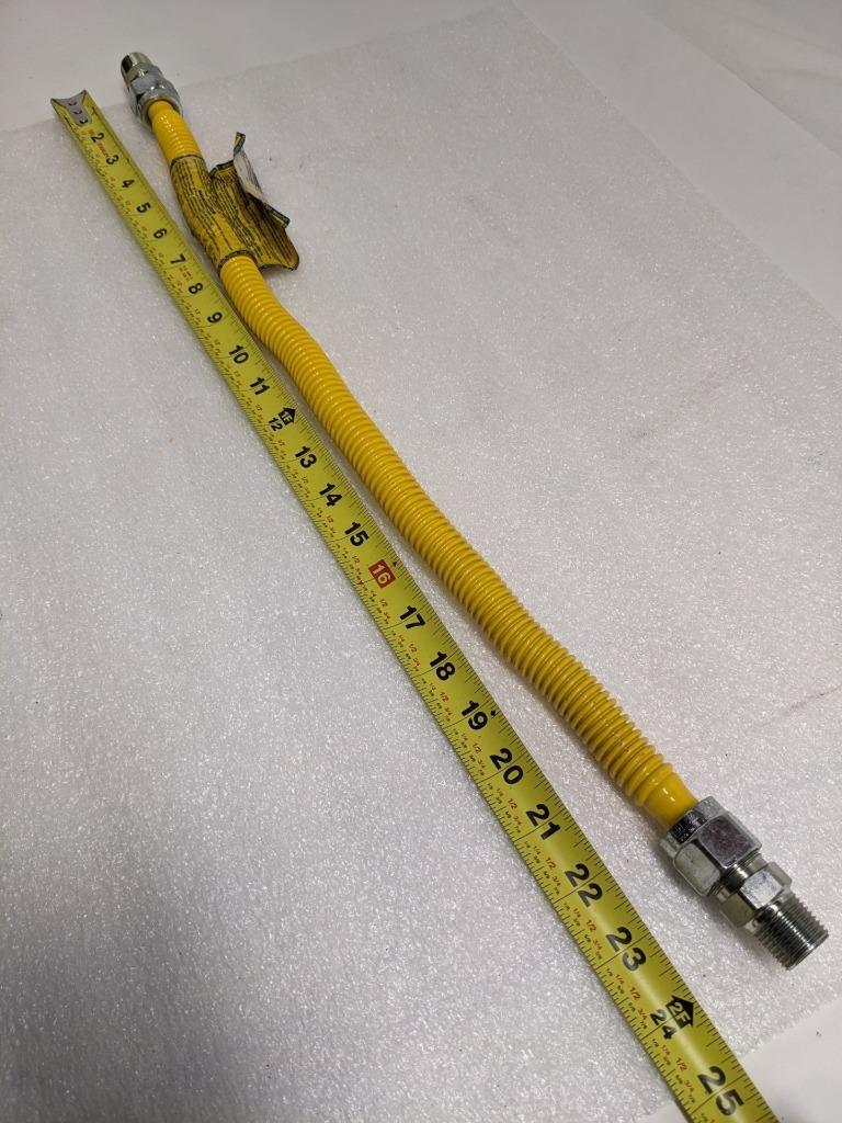 BRASSCRAFT CSSC44-24 PROCOAT SS 24" GAS CONNECTOR 1/2" ID/MIP 5/8" OD NEW R22T2