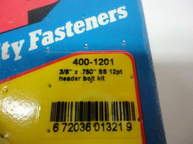1 NEW PACK OF 12 ARP STAINLESS STEEL HEADER BOLTS 400-1201 R10TC