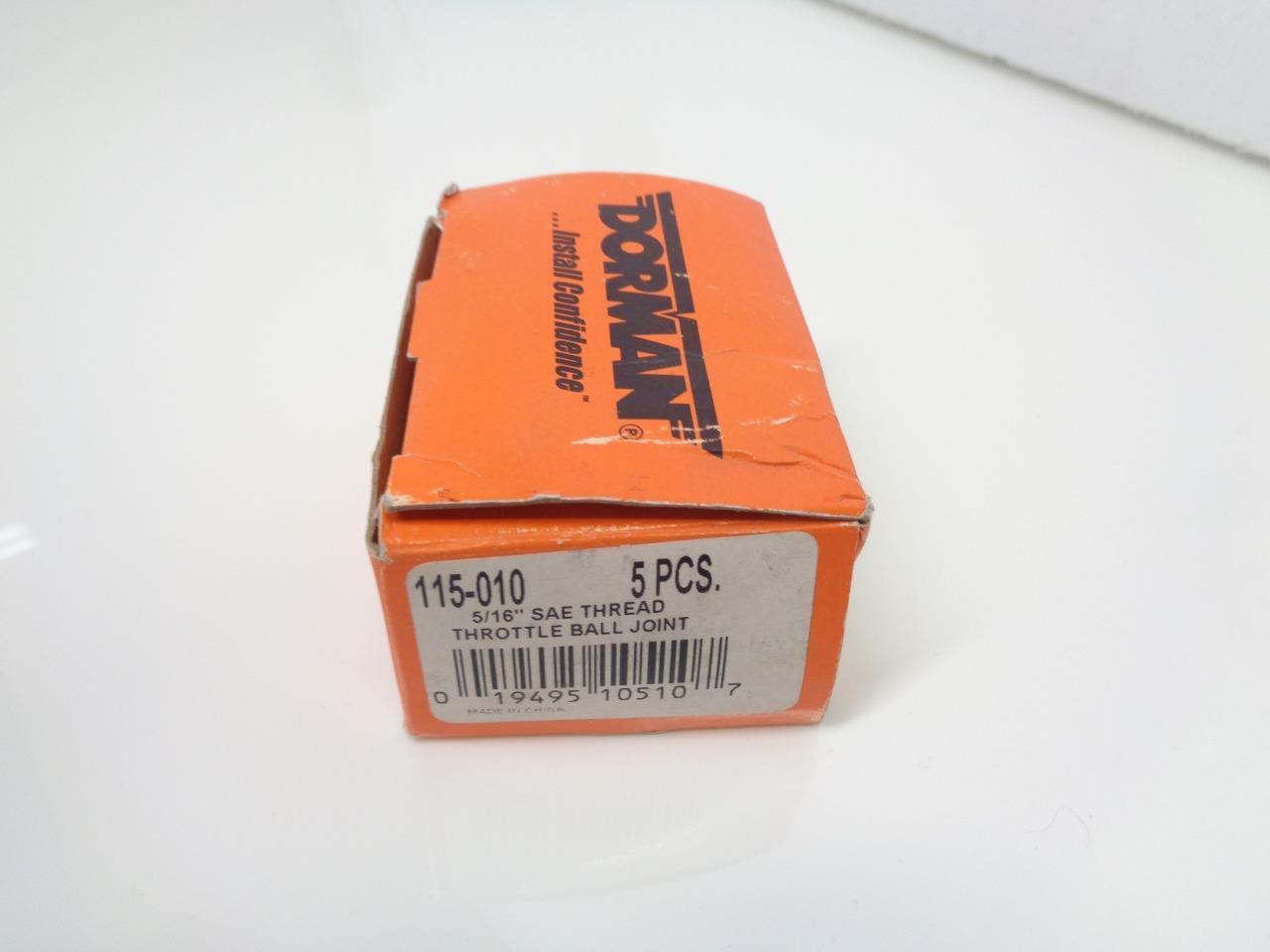 NEW PACK OF 5 DORMAN 5/16" SAE THREAD THROTTLE BALL JOINTS 115-010 R22T1