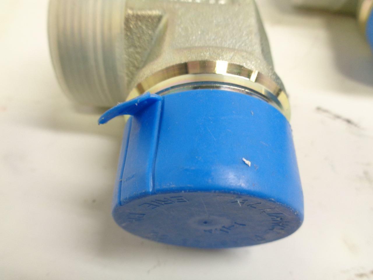 1 NEW PACK OF 3 EATON STEEL 90 DEGREE ELBOW FITTINGS MALE 1-1/2" THREAD R10TD