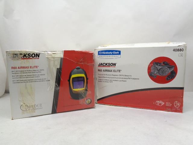 NEW JACKSON WELDING HELMET BH3 AIR W/ R60 AIRMAX ELITE 40840 & 40880 BLOWER R29