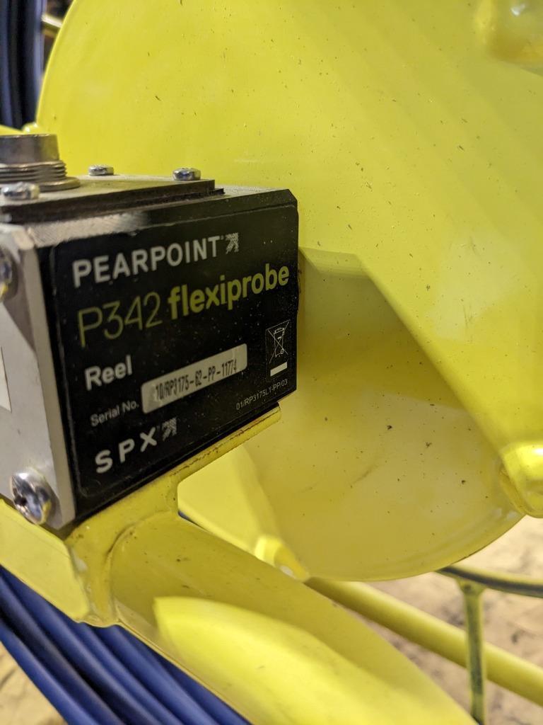 USED PINE ENVIRONMENTAL PEAR POINT P342 FLEXIPROBE REEL W/ CASE 200' B2