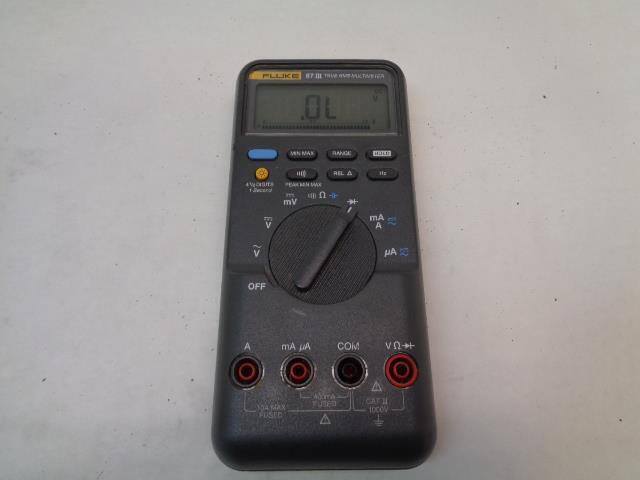 USED FLUKE 87 III TRUE RMS MULTIMETER 1000V-AC TEST EQUIPMENT R6