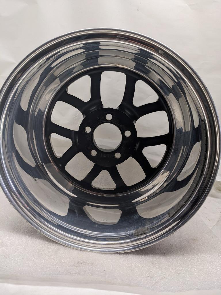 1 WELD RACING 76HB7100W67A WHEEL RT-S S76 FORGED ALUMINUM BLACK 17X10 USED B2