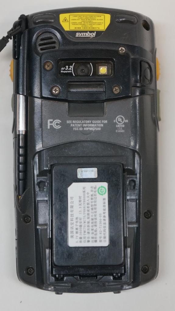 USED MOTOROLA MC75A0-PY0SWQQAUS WIRELESS LASER BARCODE SCANNER MC75A0R28