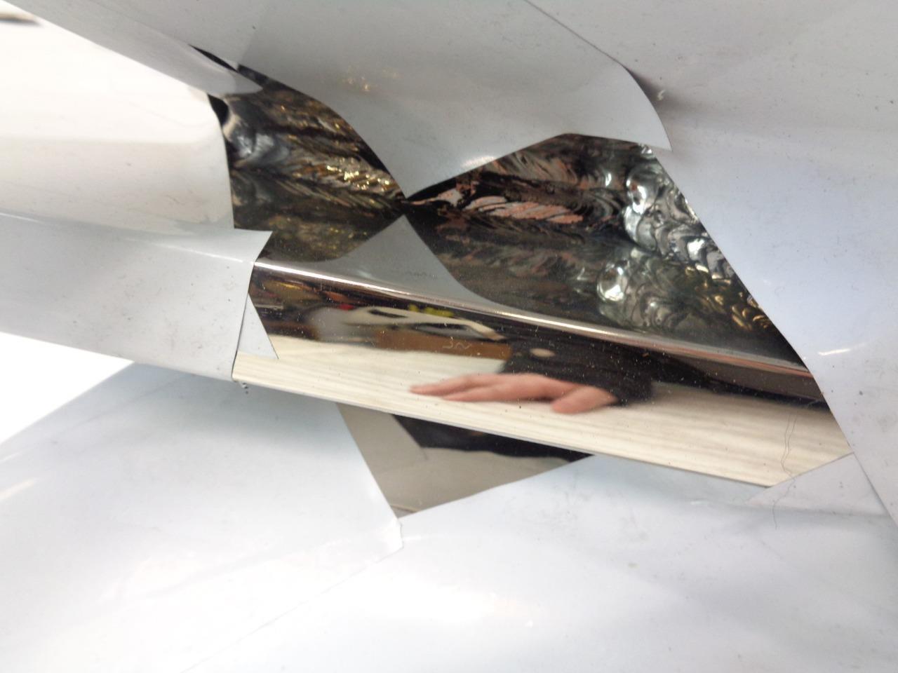 DELTA STYLE VINYL COVERED ANCHOR 13KG W/ CENTER SUPPORT 1" DIA CONNECTOR USED I1