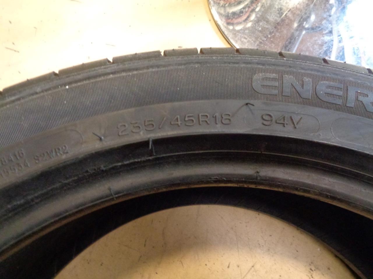 1 USED OS TIRE MICHELIN ENERGY SAVER 235 45 18 94V SL 64561