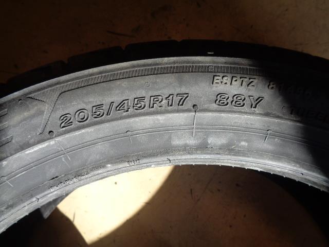 2 BRIDGESTONE POTENZA SPORT P 205 45 17 88Y XL SUMMER TIRES 008176  BQ3