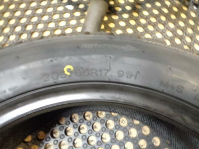 1 NEW UNIROYAL TIGER PAW SNOW AND ICE 3 205 55 17 91H SNOW WINTER TIRE 09240