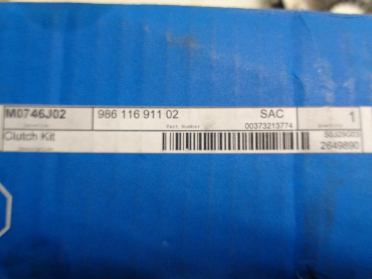 USED GENUINE PORSCHE BOXSTER SACHS CLUTCH KIT 986 116 911 02 R21