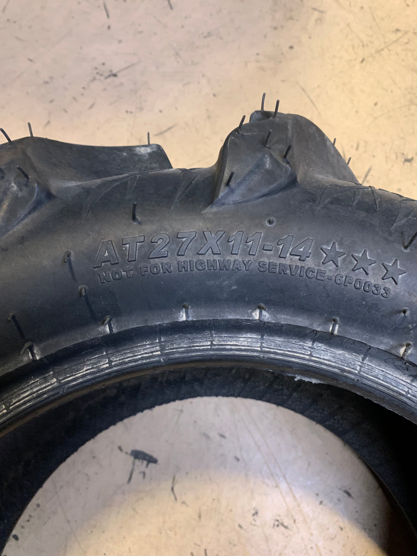 NOS ITP MEGA MAYHEM BSW AT 27 11 14 6PLY ATV/UTV TIRE 6P0033