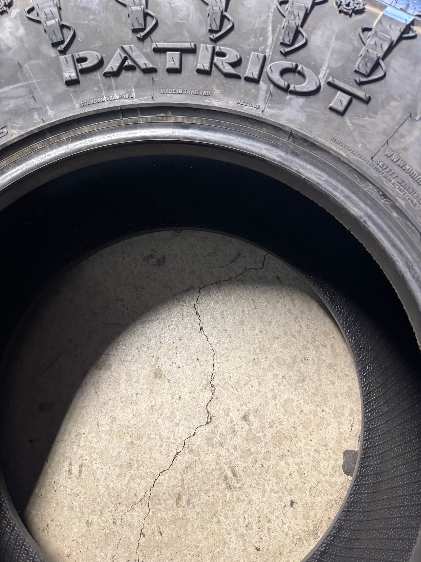 NOS PATRIOT RUGGED TERRAIN BSW LT 35 12.5 18 128Q 12PLY TIRE PASYTH0081