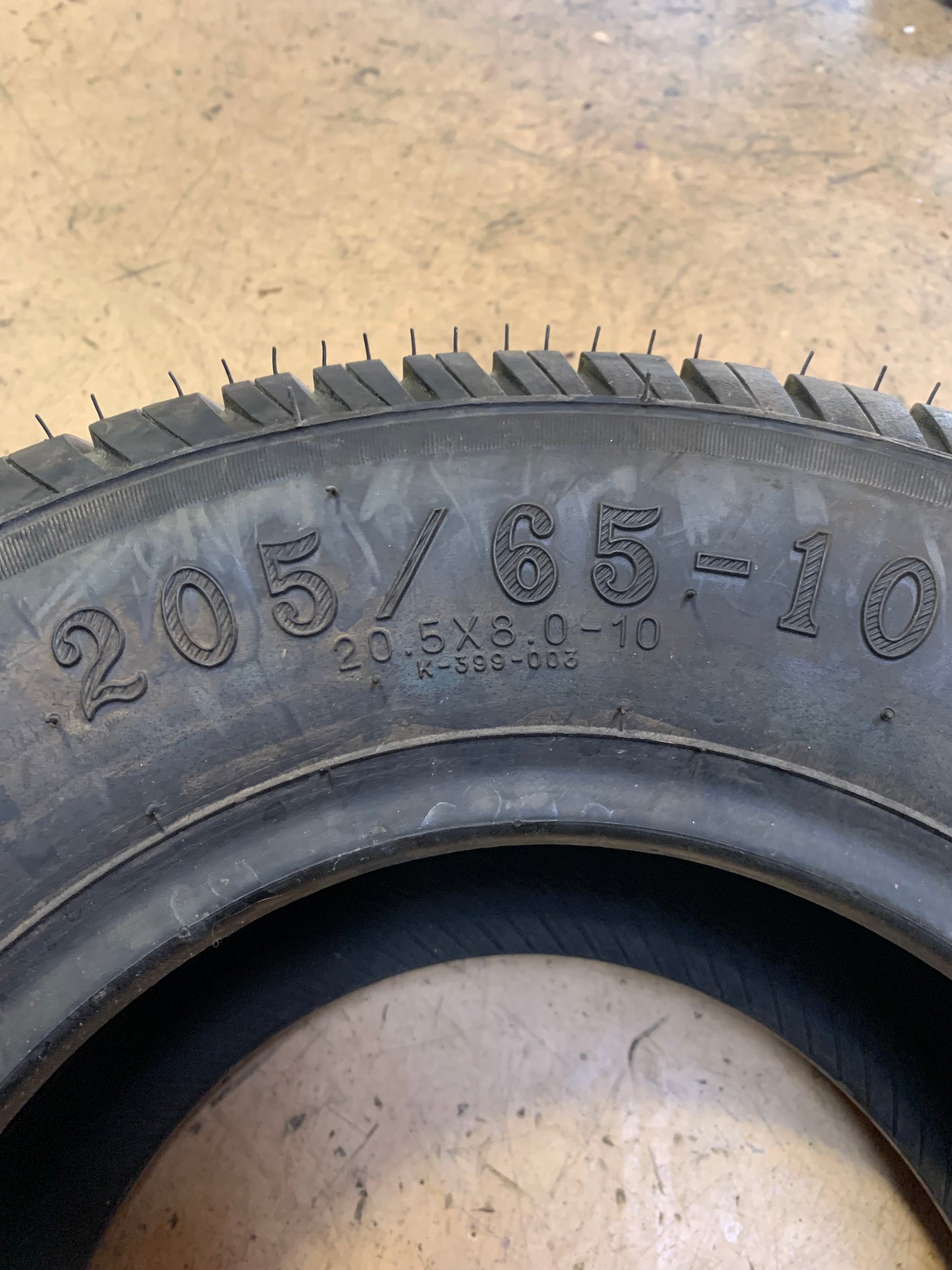 KENDA LOAD STAR K399 BSW 205 65 10 77M 4PLY TRAILER TIRE 093991026C1