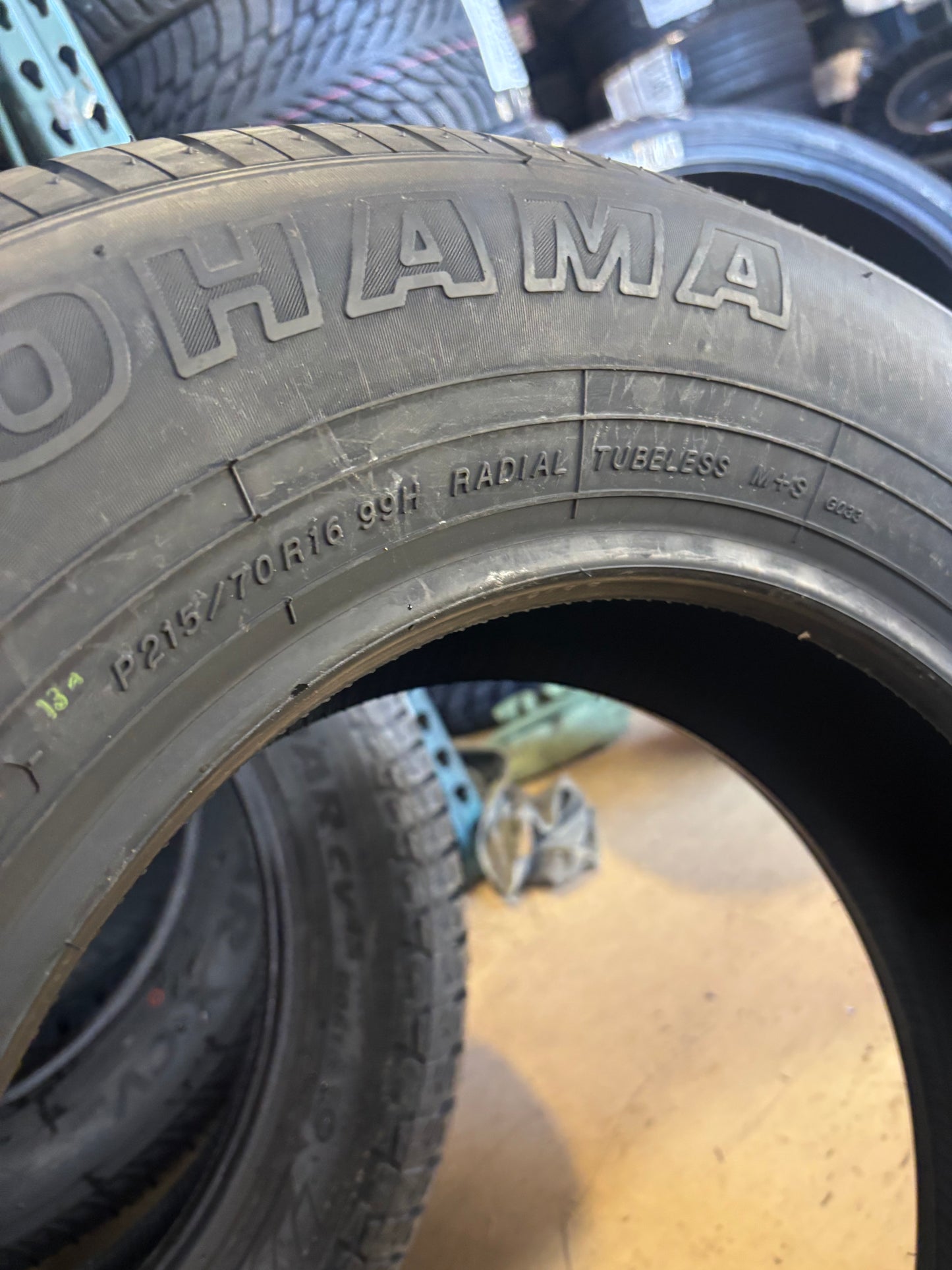YOKOHAMA GEOLANDAR H/T G033 BSW P 215 70 16 99H SL ALL SEASON TIRE 110103331