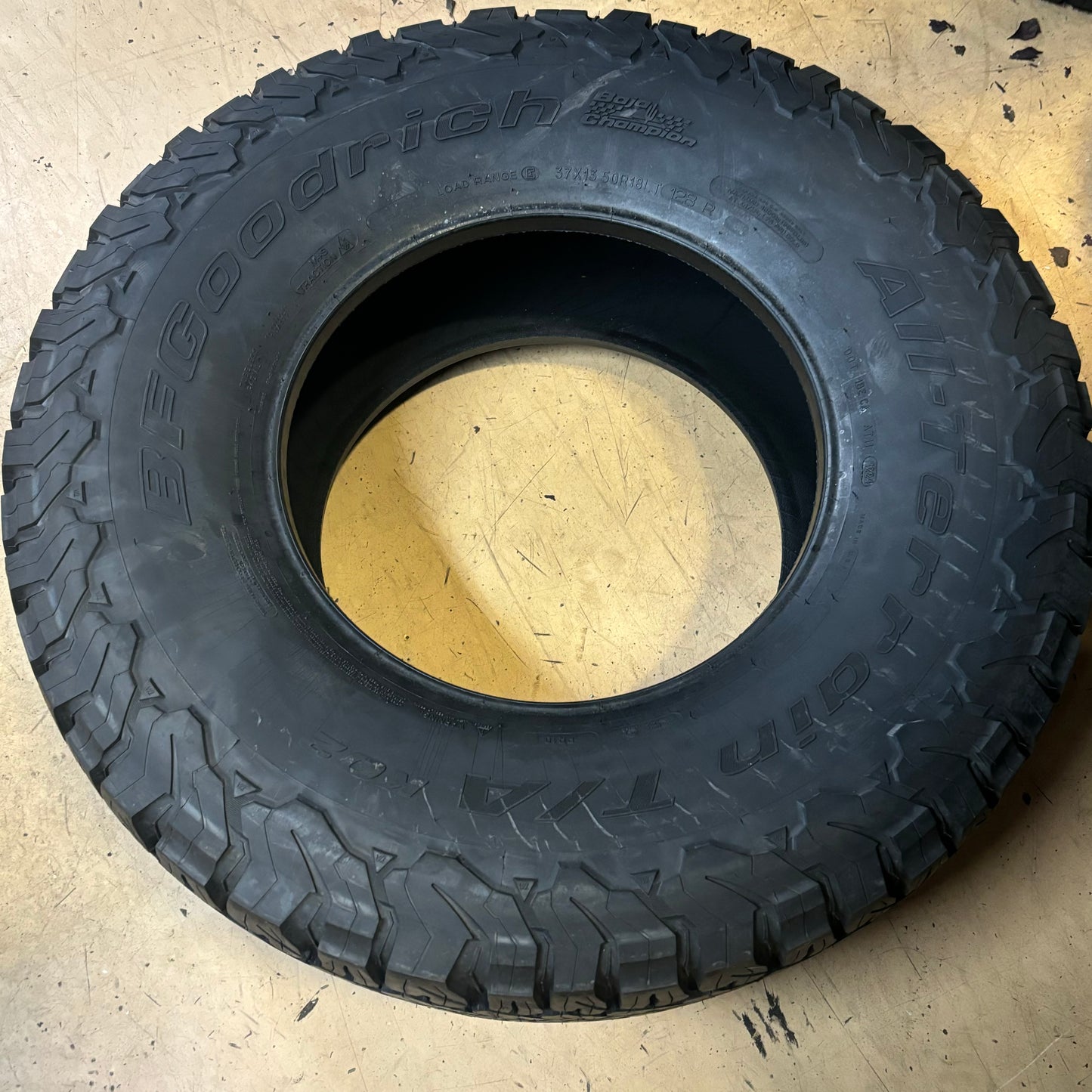 BFGOODRICH ALL TERRAIN T/A KO2 BSW LT 37 13.5 18 128R LRE 10PLY TIRE 55005 ALL TERRAIN