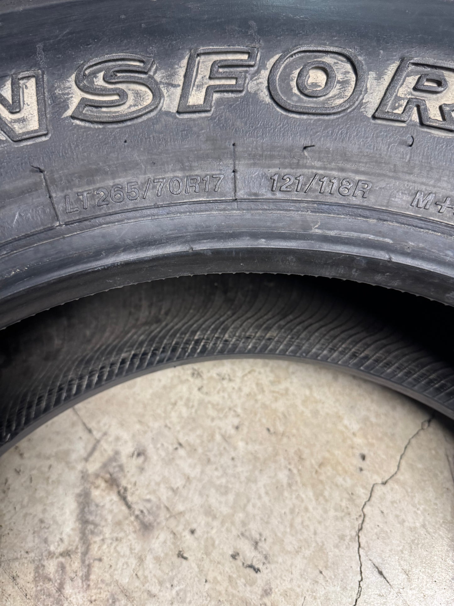 NOS TIRE RECAPPERS II RETREAD COMMERCIAL H/T OWL LT 265 70 17 121/118R 10PLY TIRE FTA2656017